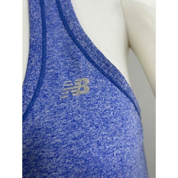 New Balance Women’s Racer Back Tank Top M Blue Athletic Wear Activewear Workout - Picture 4 of 13